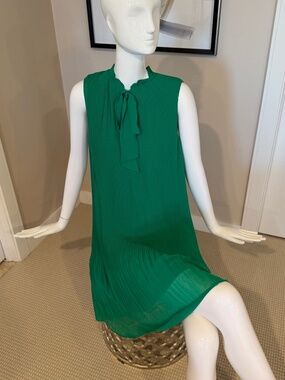 DKNY Green Bow dress size 12 NEW NWT MINT!!!!